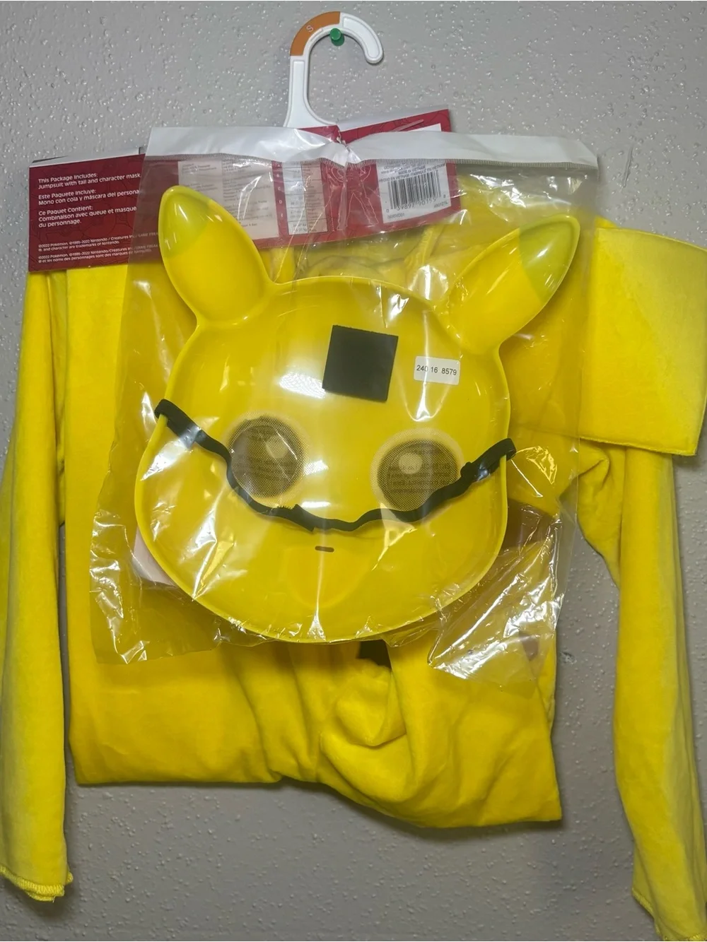 Disguise Pokemon Pikachu Halloween Dress-Up Child Costume S small 4-6